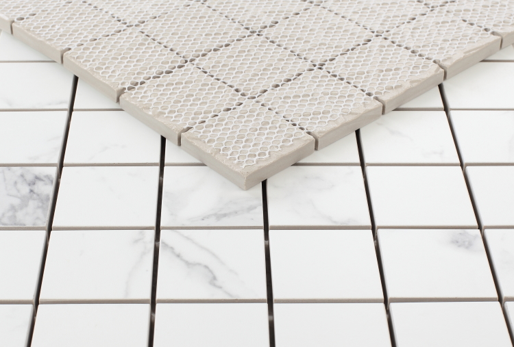 Malaysia Carrara Pre Matte 2 x 2 Square Mosaic 12 x 12