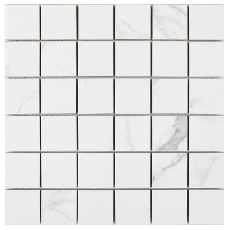 Malaysia Carrara Pre Matte 2 x 2 Square Mosaic 12 x 12 Malaysia Carrara Pre Matte 2 x 2 Square Mosaic 12 x 12