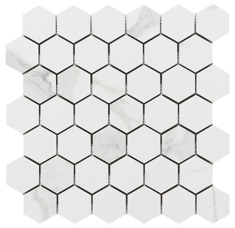 Malaysia Calacatta Dorado Polished 2 x 2 Hexagon Mosaic 12 x 12 Malaysia Calacatta Dorado Polished 2 x 2 Hexagon Mosaic 12 x 12