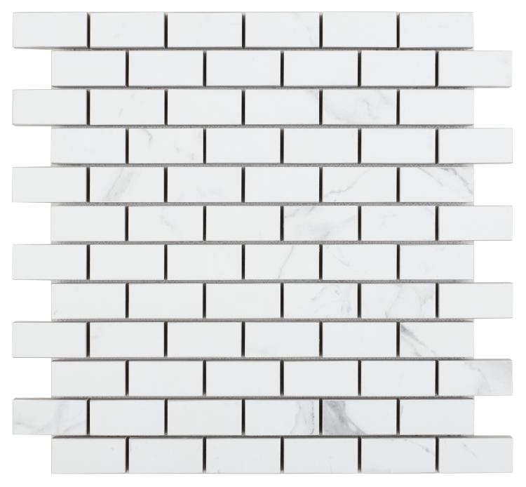 Malaysia Carrara Pre Polished Brick Mosaic 12 x 12 Malaysia Carrara Pre Polished Brick Mosaic 12 x 12