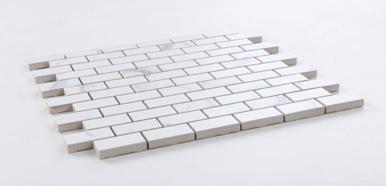 Malaysia Carrara Pre Matte Brick Mosaic 12 x 12
