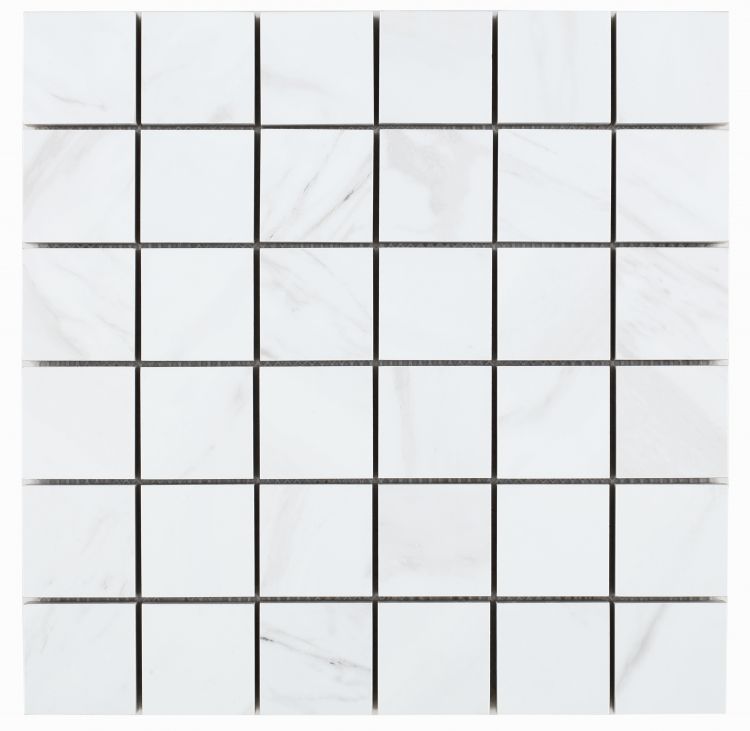 Volakas Premium Matte 2 x 2 Square Mosaic 12 x 12