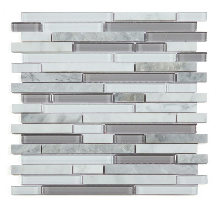 Linear Montage Grey 11.75 x 12