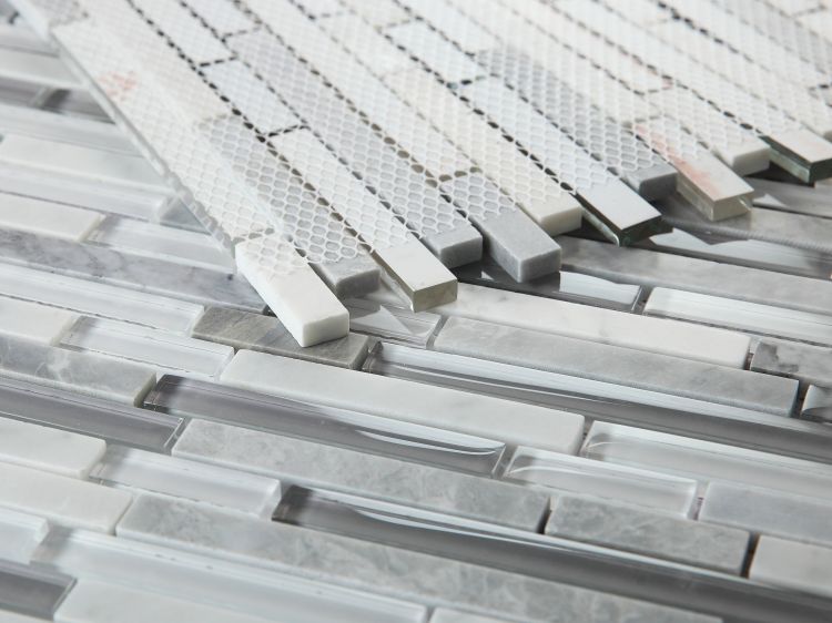 Linear Montage Grey 11.75 x 12