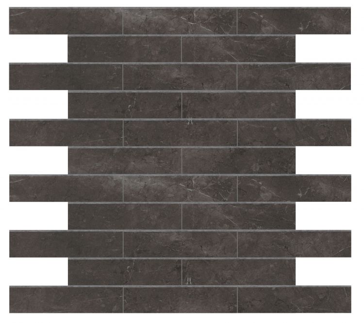 Lava Dark Grey Polished Bullnose  3 x 12
