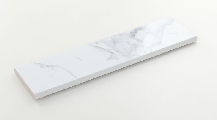 Malaysia Carrara Pre Polished Bullnose 3 x 12