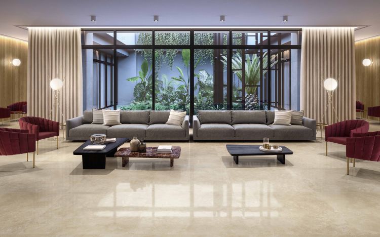 Appia Cross Cut Beige Polished 24 x 48