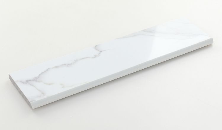 Malaysia Calacatta Dorado Polished Bullnose 3 x 12