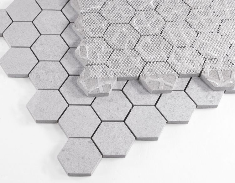 Grant Silver 2 x 2 Hexagon 12 x 12