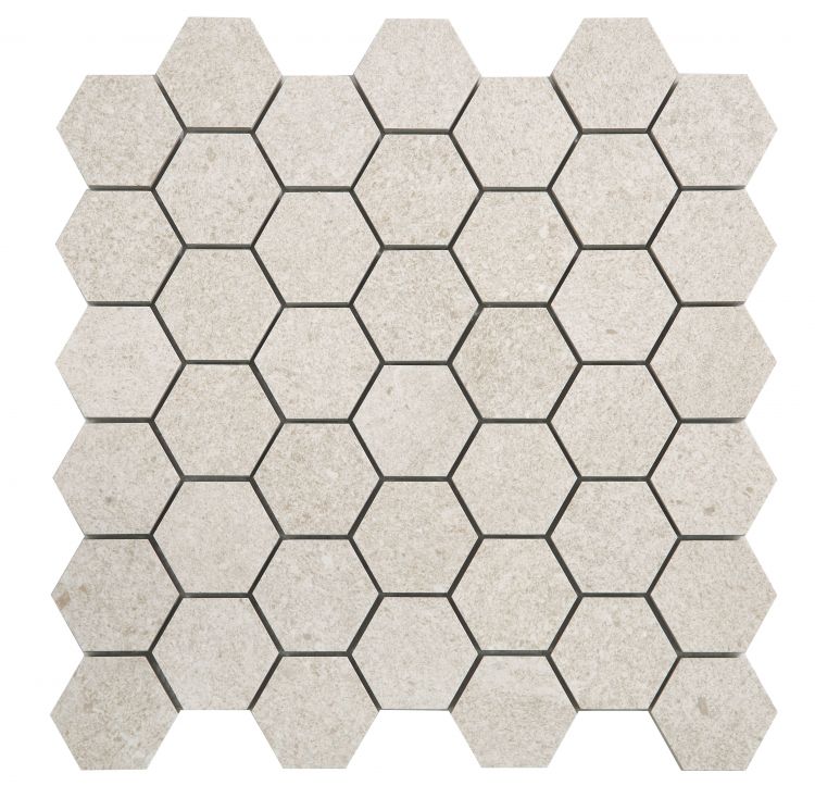 Grant Beige 2 x 2 Hexagon 12 x 12