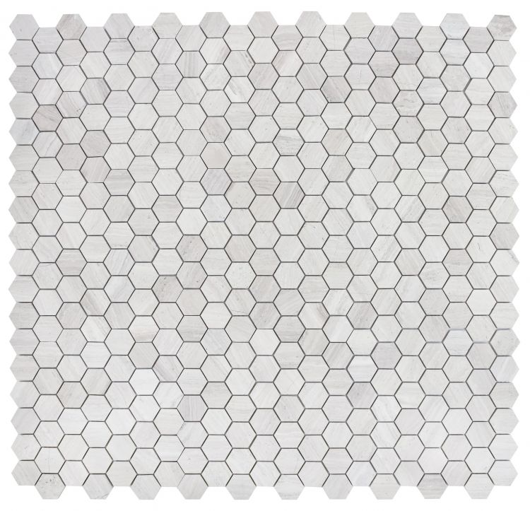 Hexagon Grey 2 x 2 12 x 12