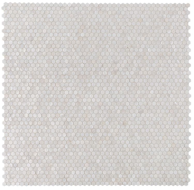 Pearl White Hexagon 11.5 x 11.75