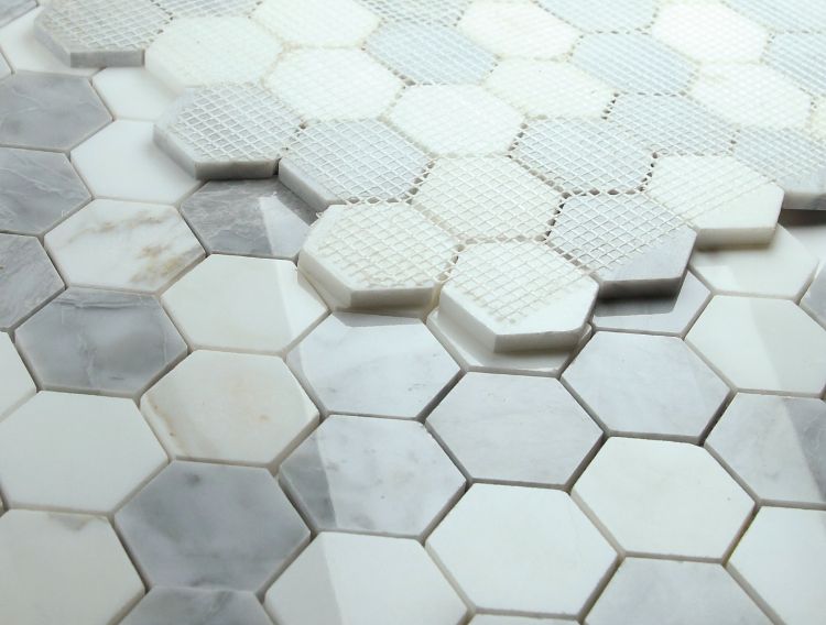 Hexagon City Grey 2 x 2 11.75 x 12