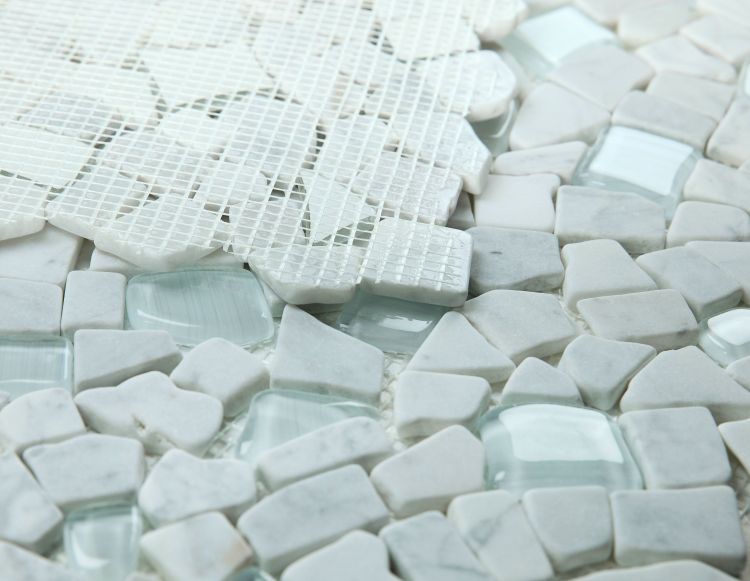 Pebble Carrara 12 x 12