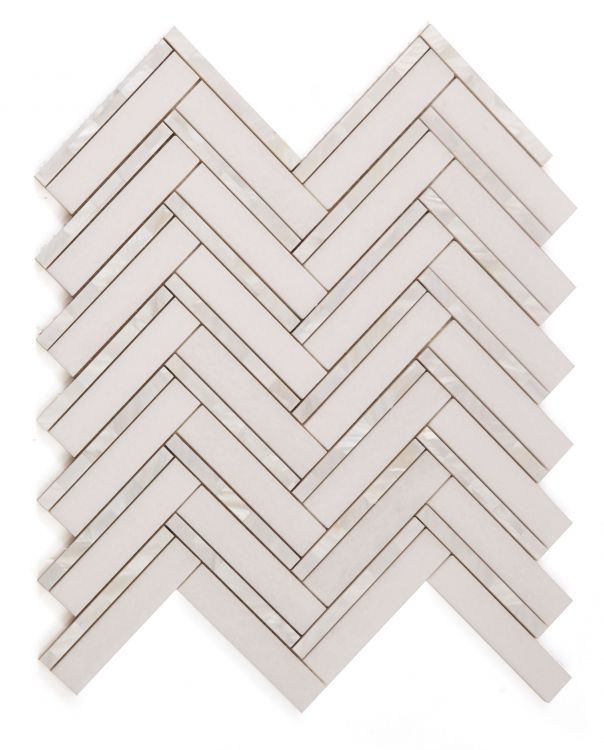 Diana Herringbone Thassos 11 x 11.75
