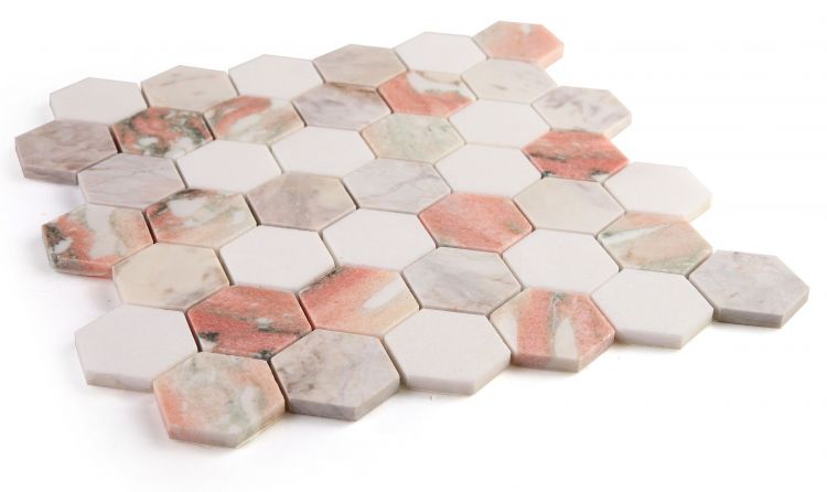 Hexagon Rose 2 x 2 11.75 x 12