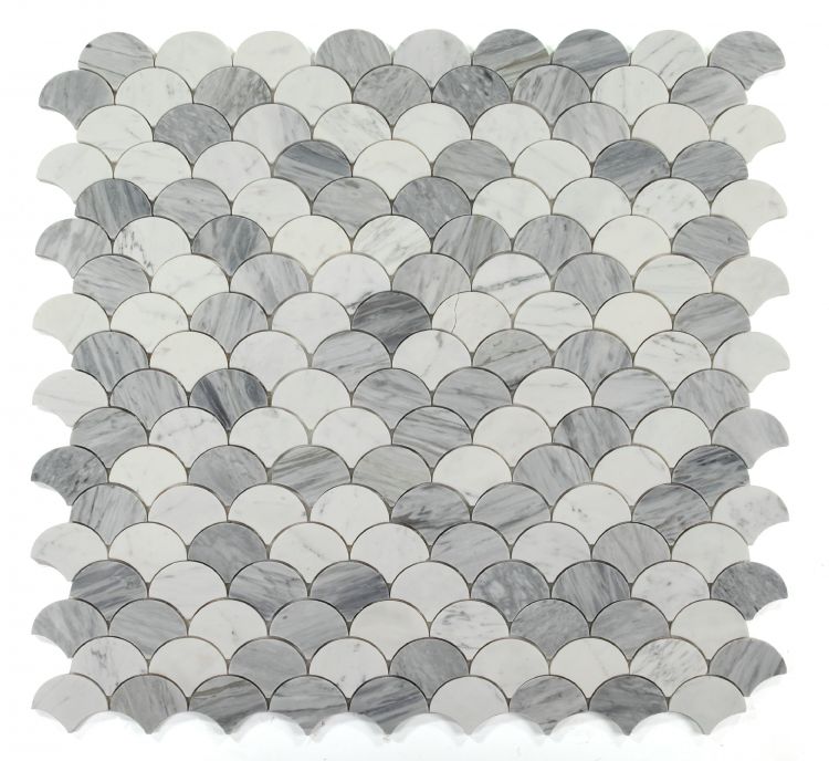 Dragon Scale Calacatta Grey 9.5 x 9.75