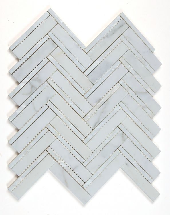 Diana Herringbone White 11 x 11.75