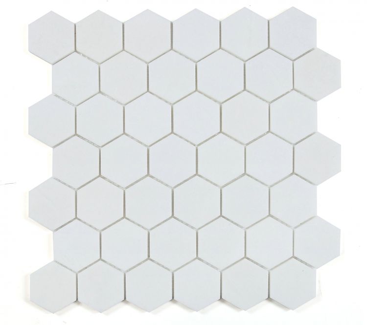 Hexagon Thassos Polished 2 x 2 11.75 x 12