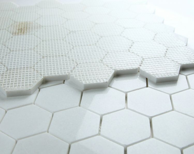 Hexagon Thassos Polished 2 x 2 11.75 x 12