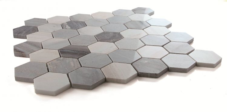 Hexagon Italian Blue 2 x 2 11.75 x 12