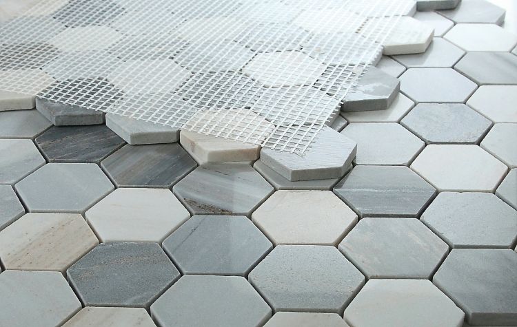 Hexagon Italian Blue 2 x 2 11.75 x 12
