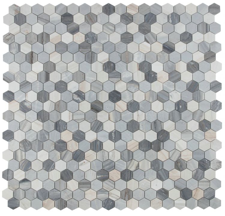 Hexagon Italian Blue 2 x 2 11.75 x 12