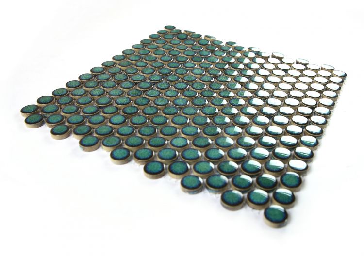 Penny Round Turquoise 11.5 x 11.5