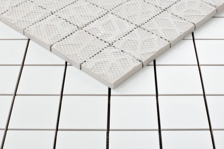 Malaysia Roy White Matte  Mosaic 12 x 12